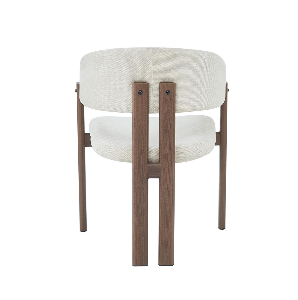 ESSZIMMERSTUHL 4er-Set mit Armlehnen Walnussoptik Beige - Walnussfarben, Holz (52.5/83/61.51cm) - Meubliv