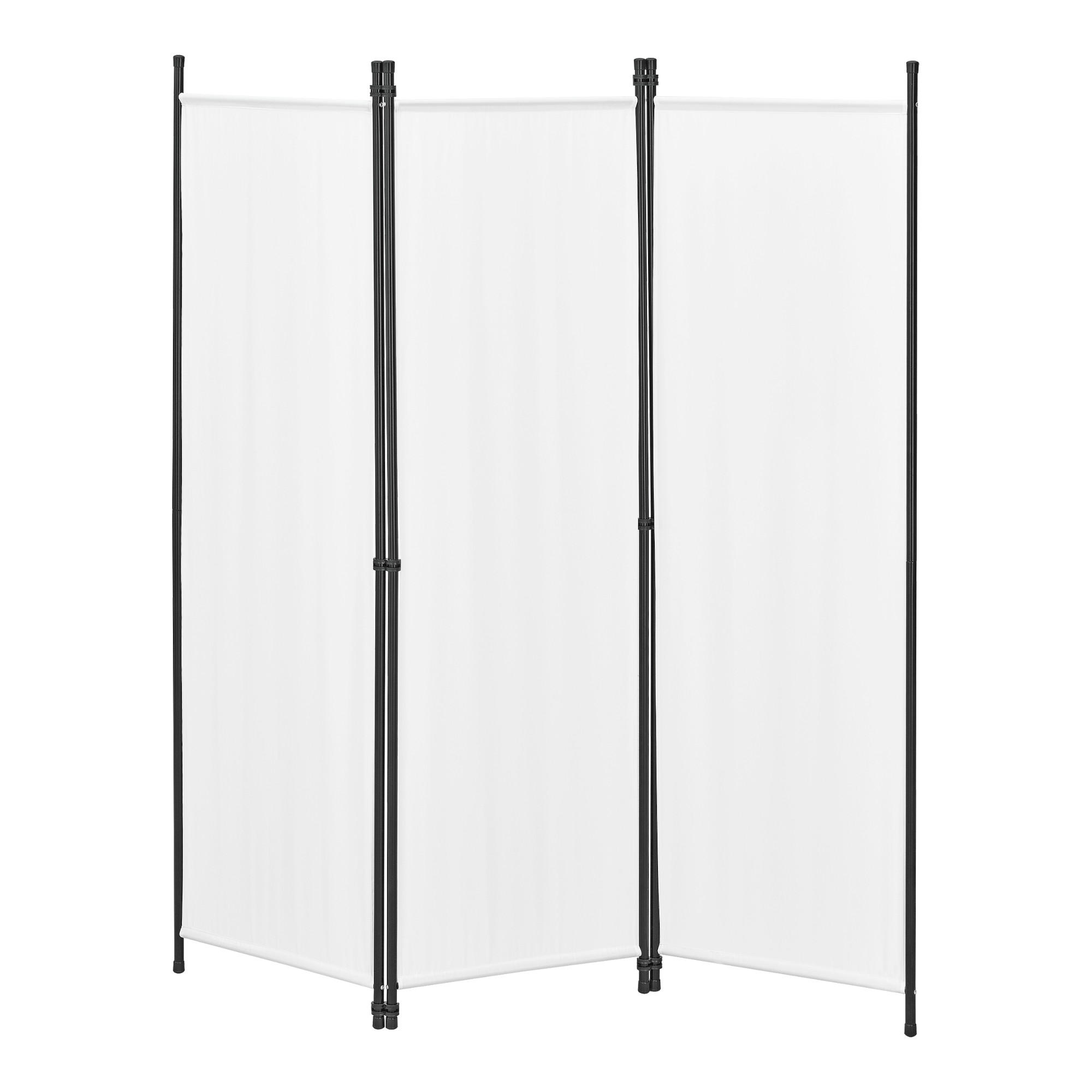 SICHTSCHUTZ Huesca - Weiß, Textil/Metall (150/2cm) - [en.casa]