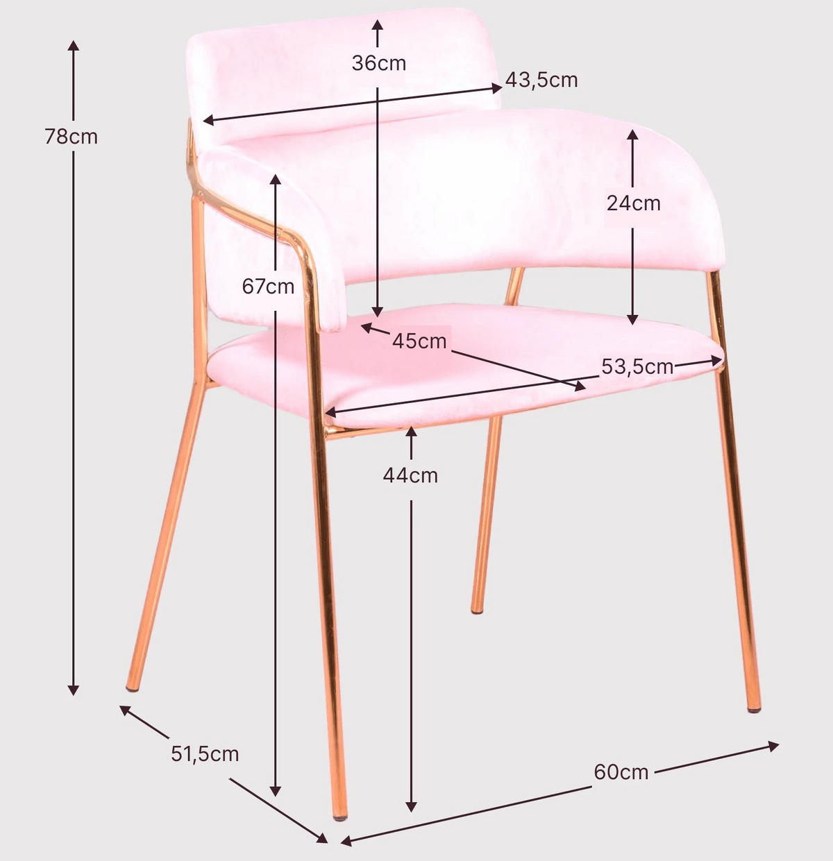 STUHL Textil Grau - Grau, Textil (60/78/52cm) - Nest Dream