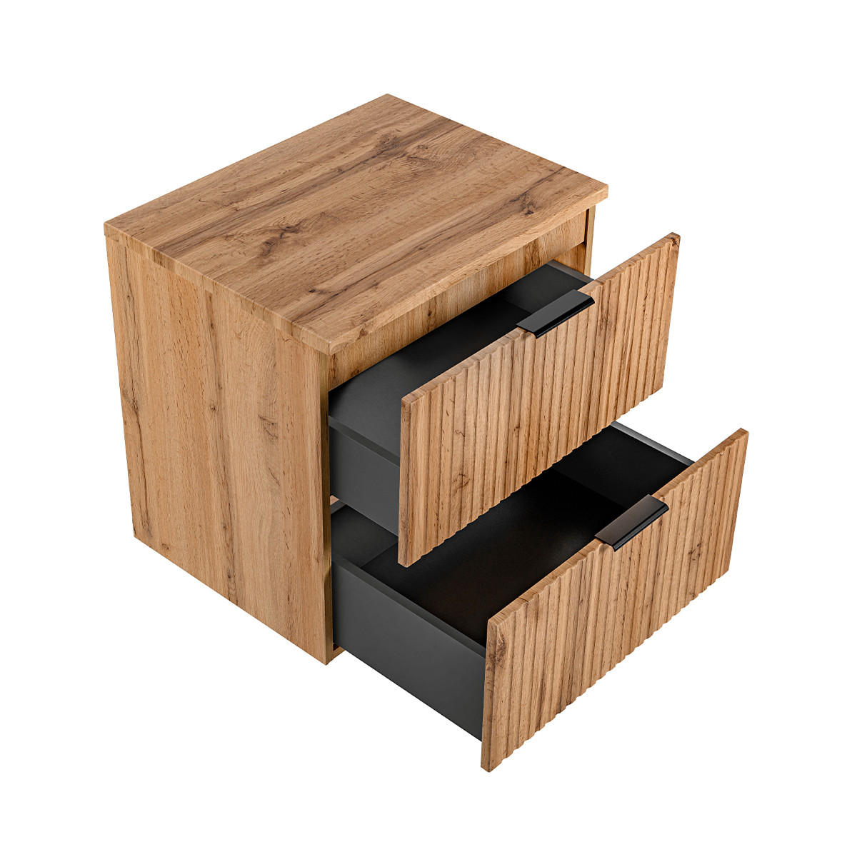 WASCHTISCHUNTERSCHRANK 60.6cm Adriel Holz in Eichenoptik - Braun, Holzwerkstoff (60.6/59/46cm) - Petits-meubles