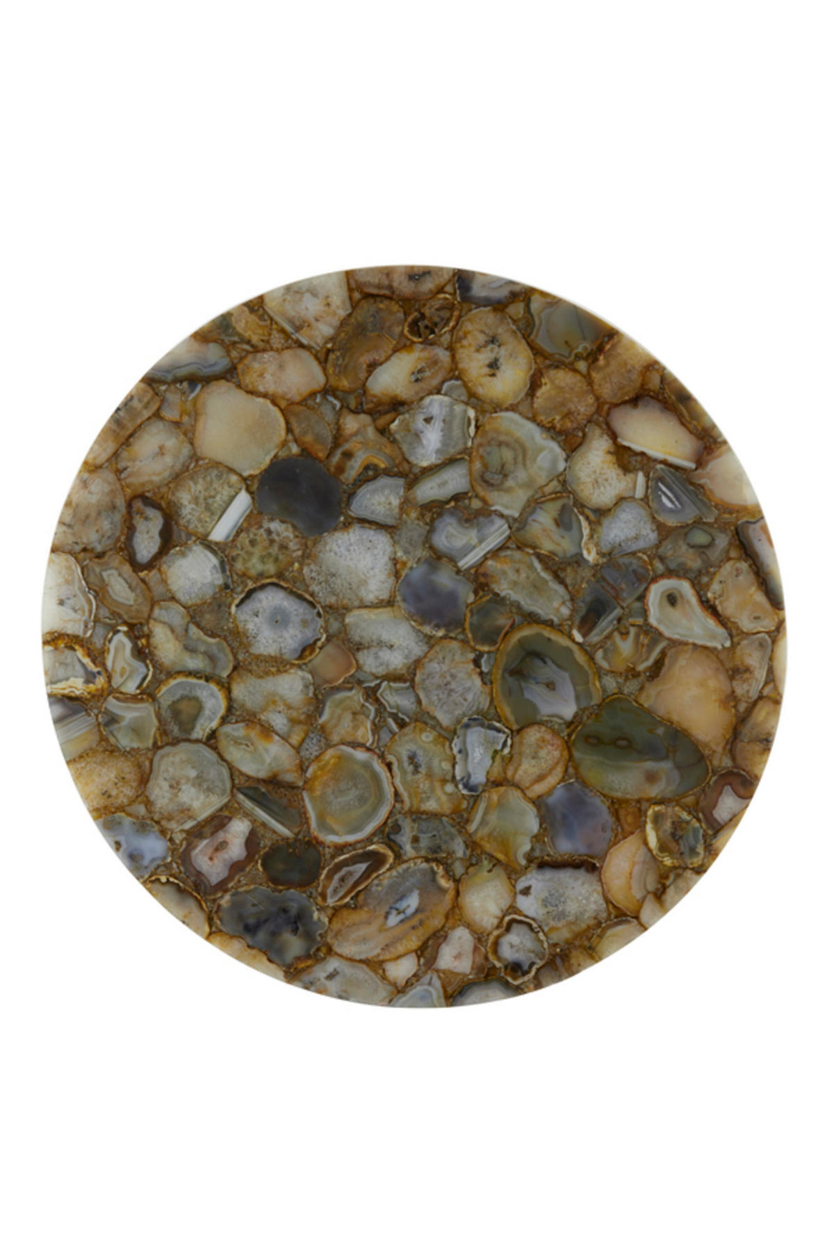 BEISTELLTISCH Rickerd Gelb Ø48/53 cm - Gelb, Metall (48/48/53cm) - Light & Living