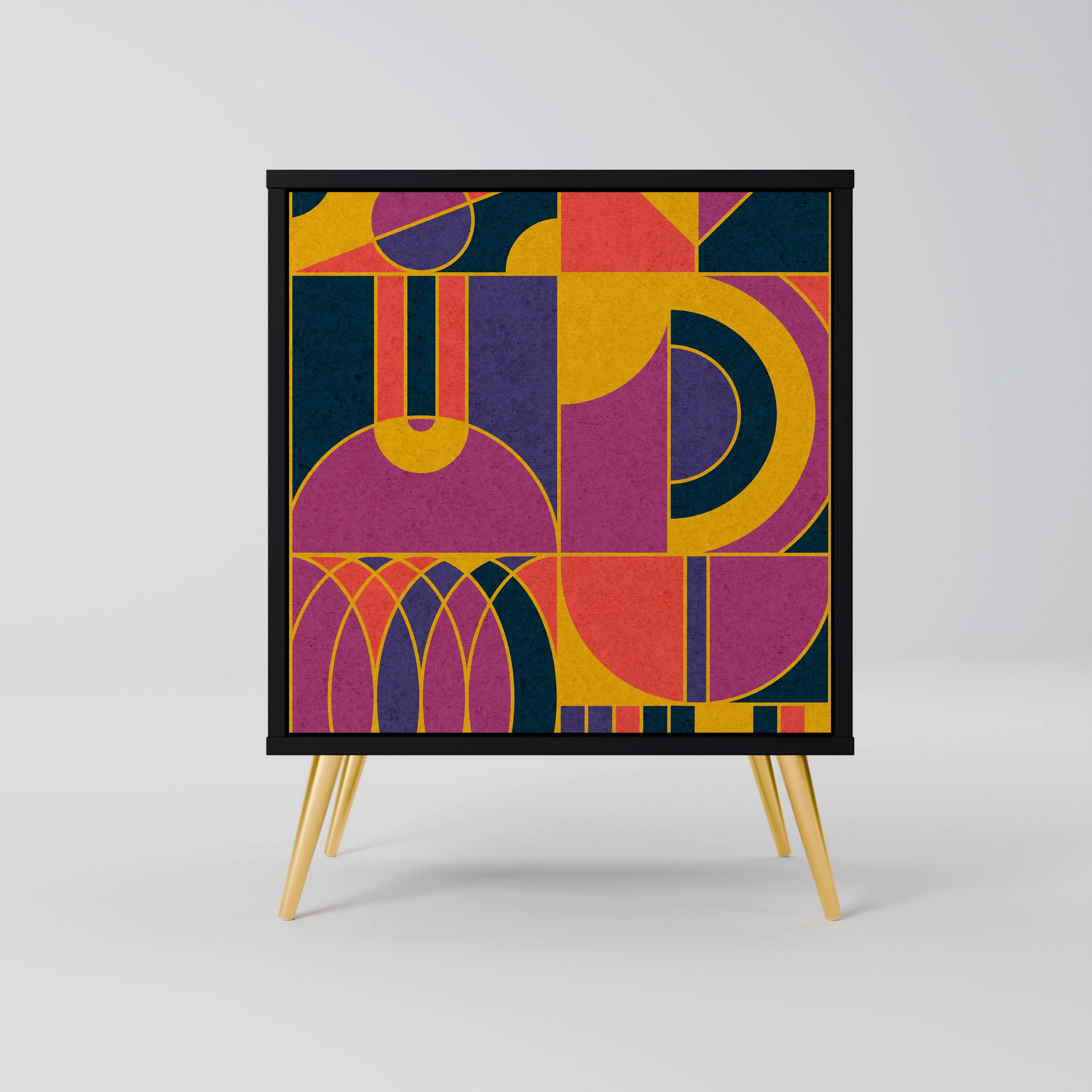 SpaceRebels Sideboard Schwarz 57.5x75.5x42 cm