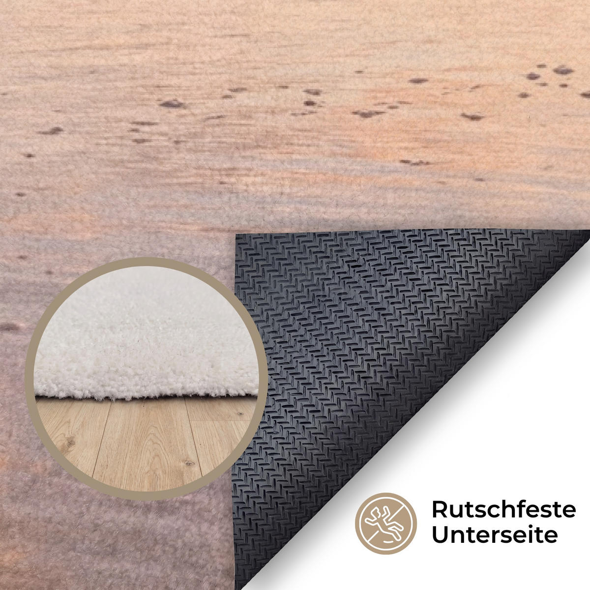 KOBERCE - Pláž - Príboj - Oblaky - 200x140 cm - svetloružová, textil/plast (200/0.4cm) - OnlyWow