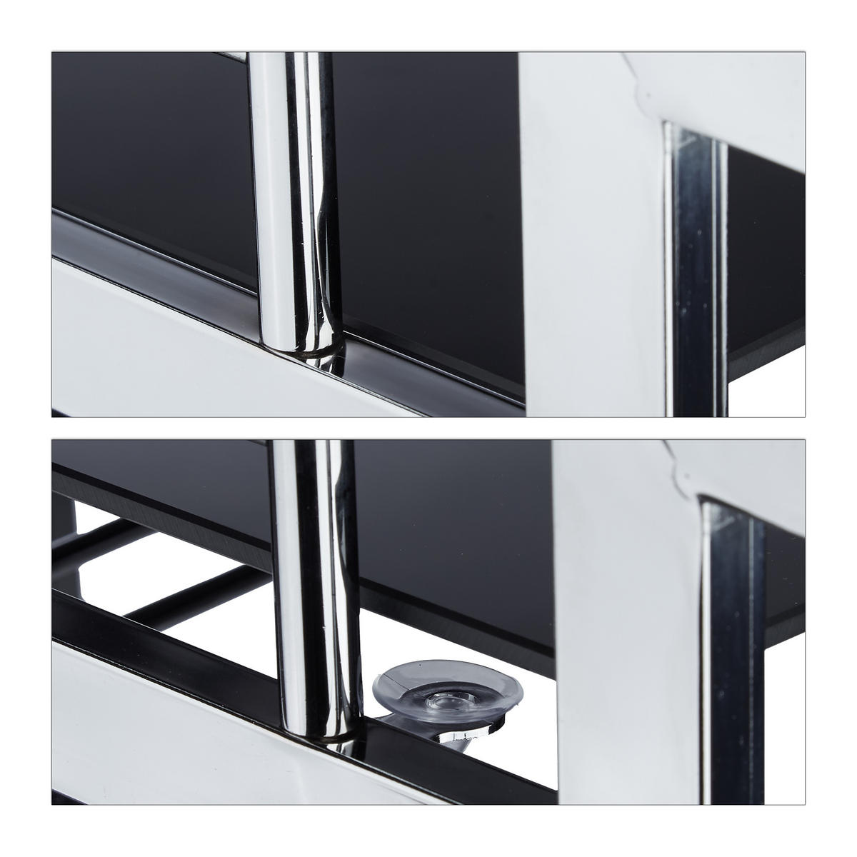 SERVIERWAGEN - Multicolor, Glas/Metall (40/75/70cm) - Relaxdays