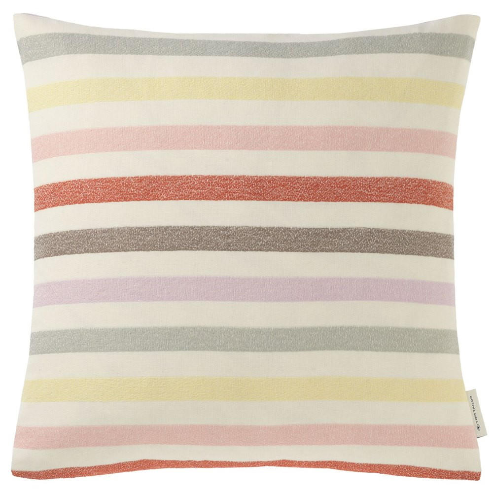 ZIERKISSENHÜLLE Pastel Stripe multi 45x45cm - Multicolor, Textil (45/45cm) - Tom Tailor