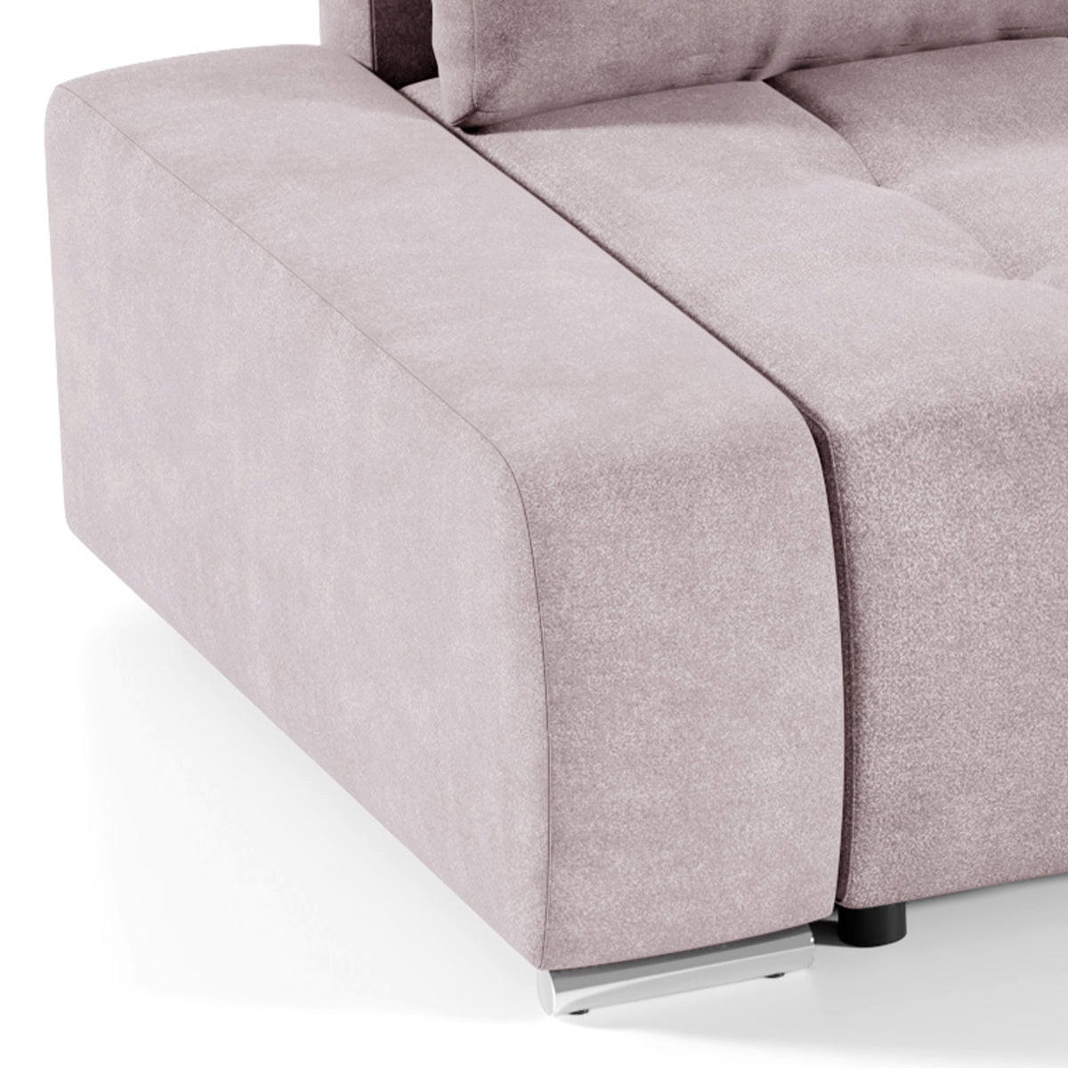 ECKSOFA Jonas 4 Sitzplätze Rose - Pink, Holzwerkstoff (265/185cm) - Petits-meubles