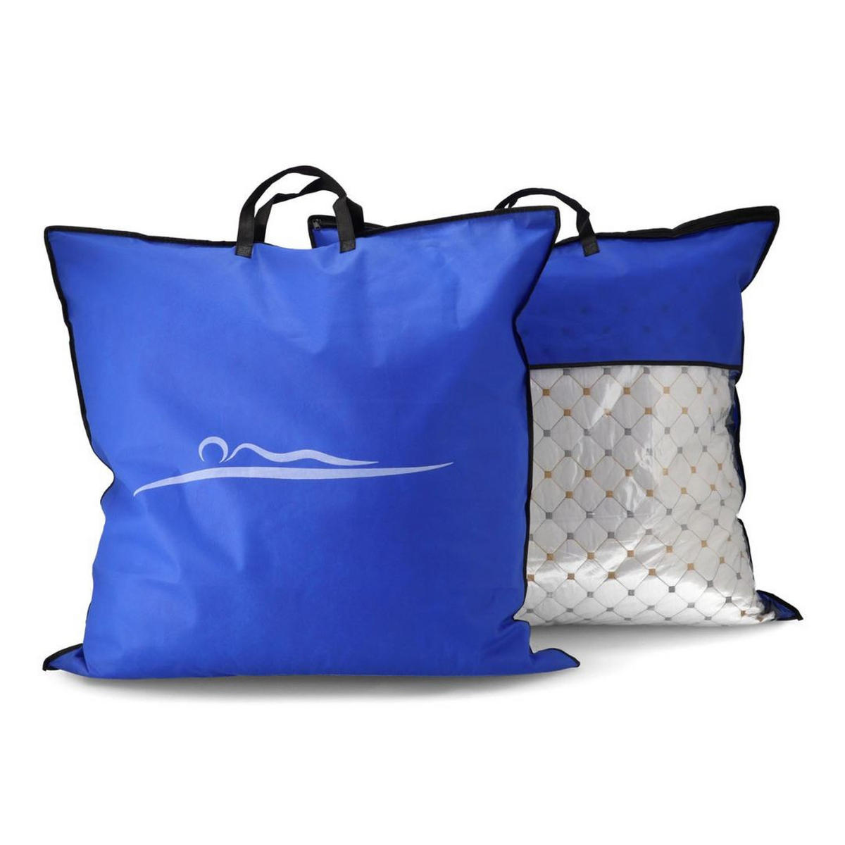 KOPFKISSEN Baumwolle 2er Set - Weiß, Textil (80/80cm) - KomfortKissen