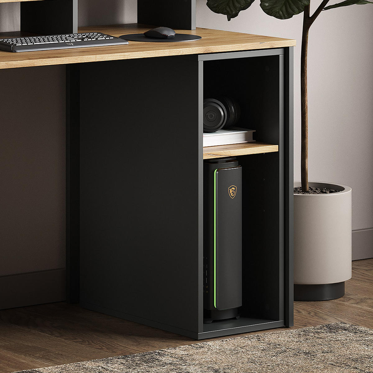 PC SKŘÍŇ Tomy Antracit/zlatý dub - medově dubová/antracitová, kompozitní dřevo (50/28.5/72cm) - Vicco