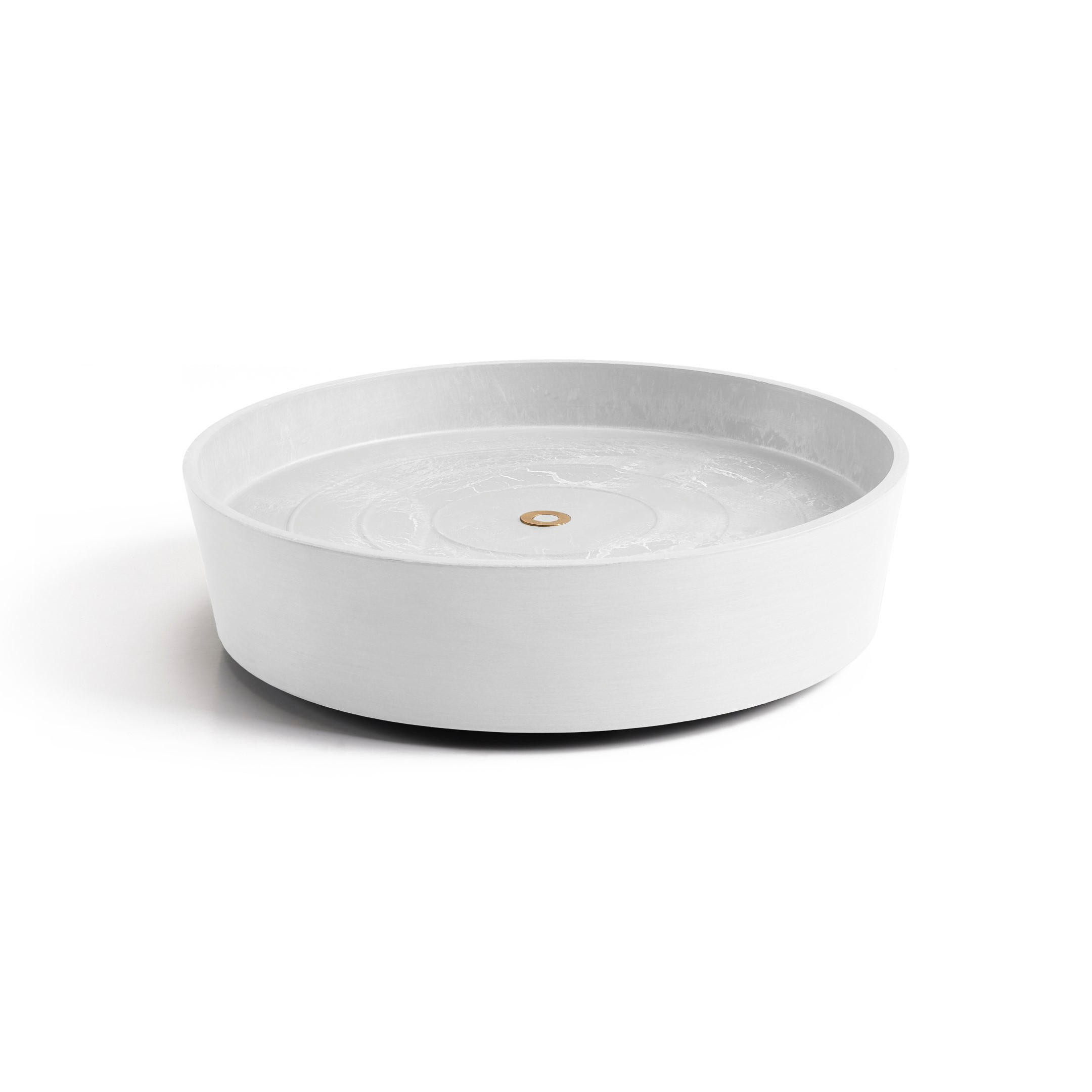 Ecopots Blumentopfuntersetzer Weiß 9 cm