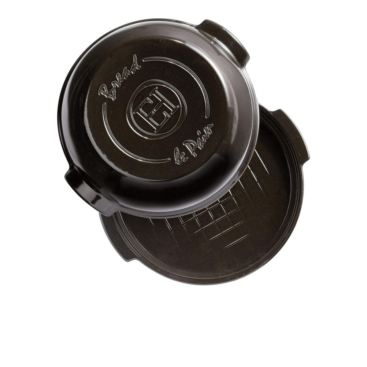 BROTBACKFORM Backform Fusain - ø 32 cm / 5.2 Liter - Grau, Keramik (2/14/30cm) - Emile Henry
