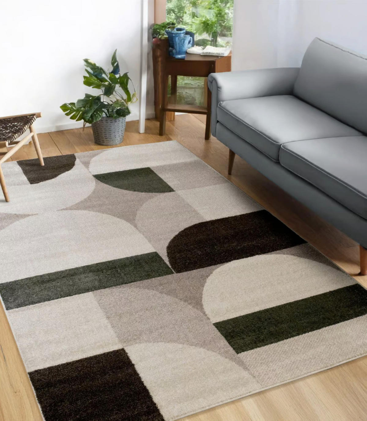 TEPPICH modern Flachgewebe JERSEY Grün 160 x 230 cm - Grün, Textil (160/230cm) - Novatrend