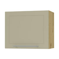 KLAPPHÄNGESCHRANK Kvantum W8/60 Vanille Matt / Eiche Artisan Matt 60 / 32,5 / 50cm - Creme/Eiche Artisan, Holz/Holzwerkstoff (60/50/32.5cm) - Feldmann-Wohnen