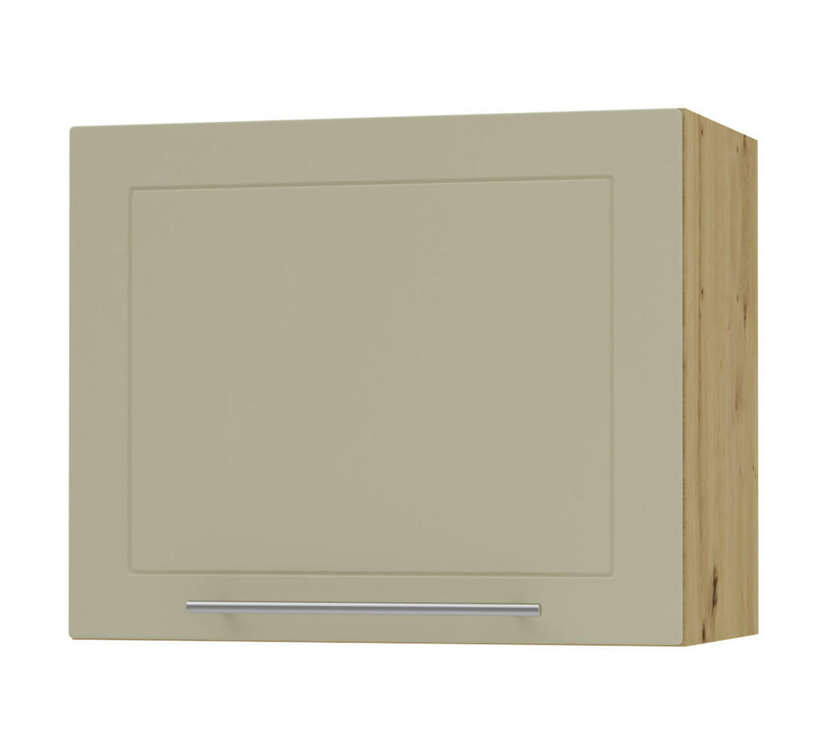 KLAPPHÄNGESCHRANK Kvantum W8/60 Vanille Matt / Eiche Artisan Matt 60 / 32,5 / 50cm - Creme/Eiche Artisan, Holz/Holzwerkstoff (60/50/32.5cm) - Feldmann-Wohnen