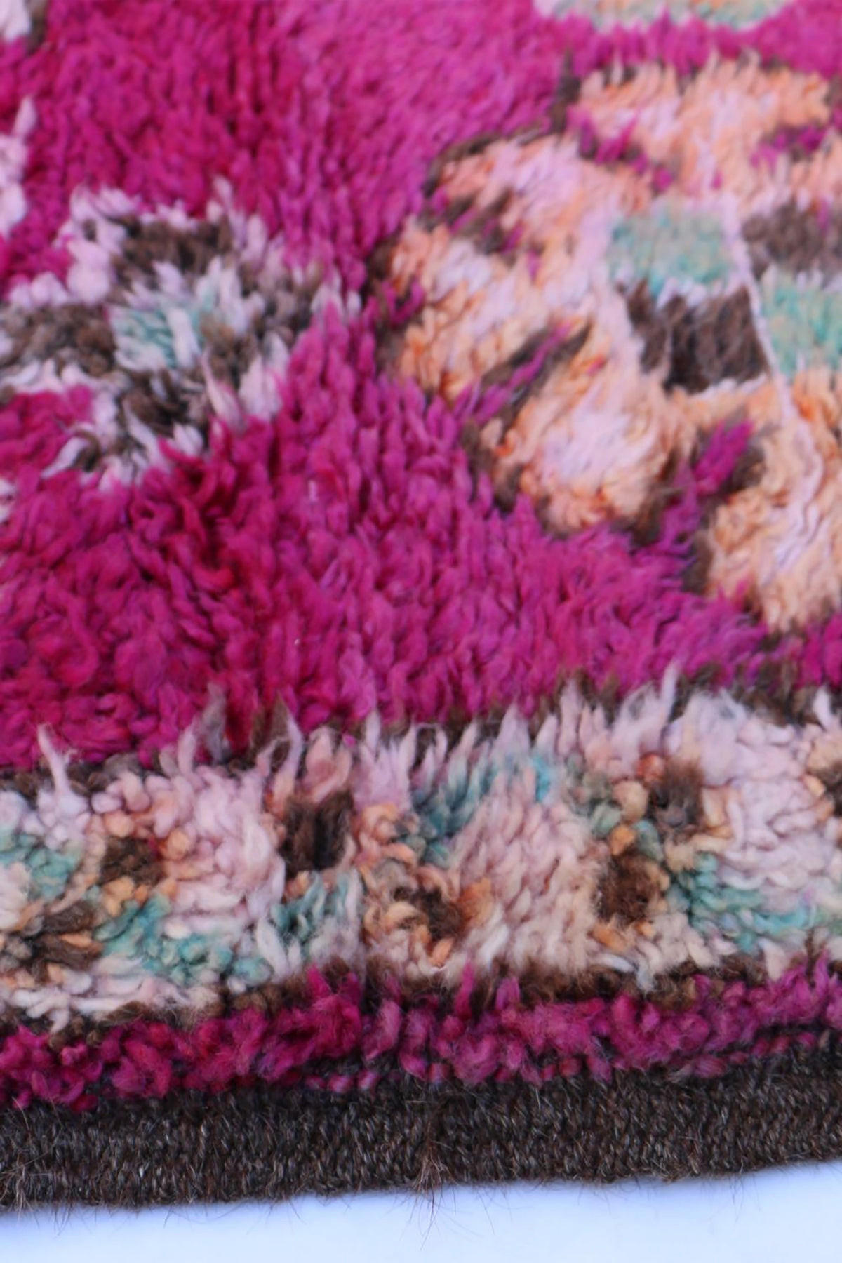 BERBERTEPPICH aus reiner Wolle 202x 424 cm - Pink, Naturmaterialien (202/424cm) - AFK Living