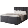 BOXBETT 120x200 cm mit Topper - Anthrazit, Textil (140/200cm) - Idohome