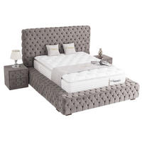 POLSTERBETT Marsilya 180x200 Grau - Grau, Textil/Metall (180/200cm) - Villa Möbel