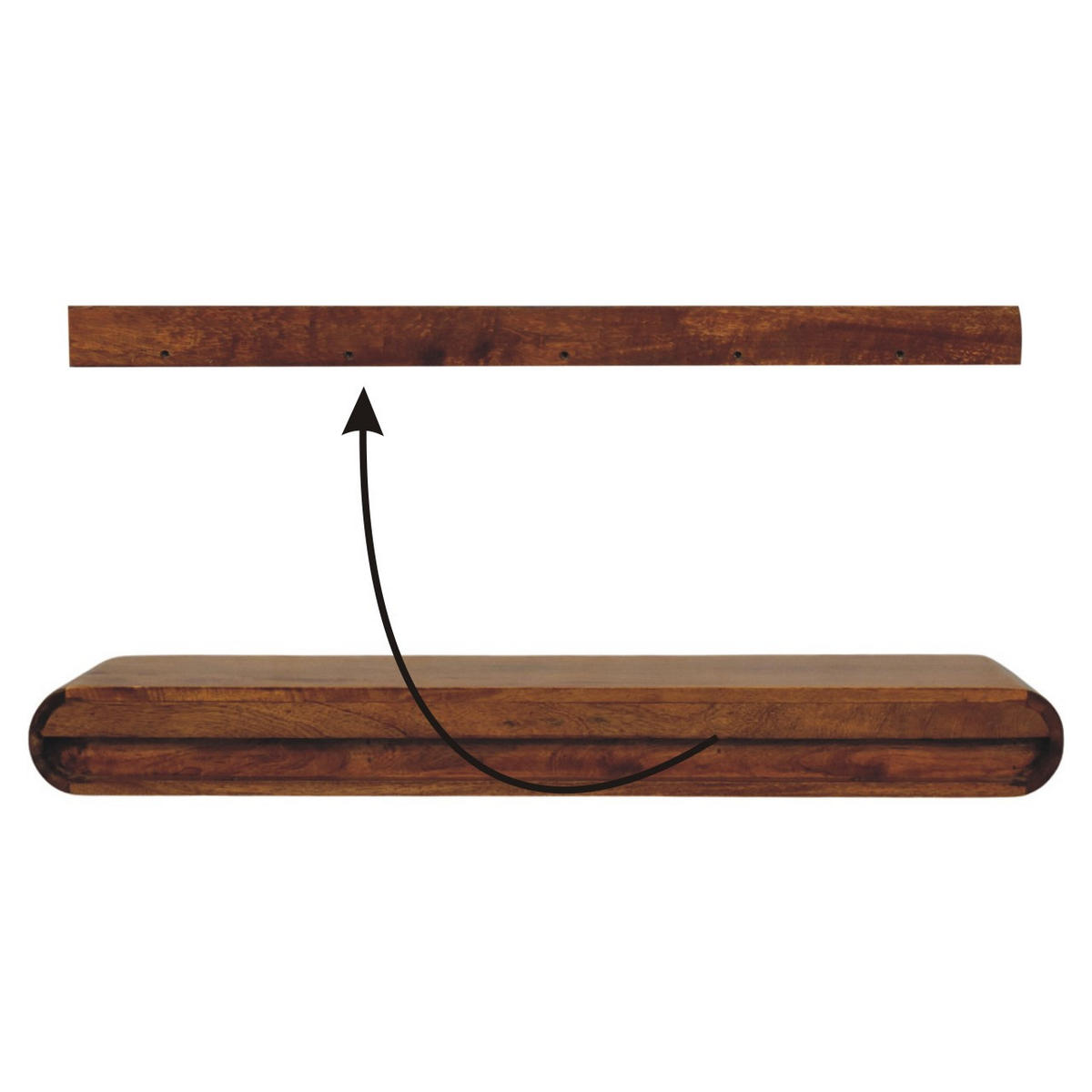 KONSOLENTISCH mit Amber-Eichen-Finish, 2 Schubladen, geröstetes Braun - Braun, Holz (110/12/32cm) - Artisan Furniture