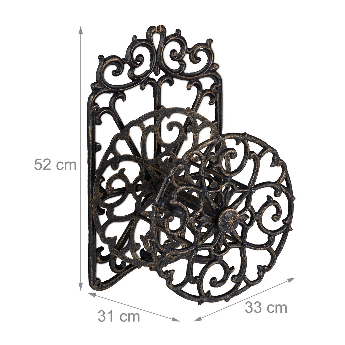 SCHLAUCHHALTER - Multicolor, Metall (33/52/31cm) - Relaxdays