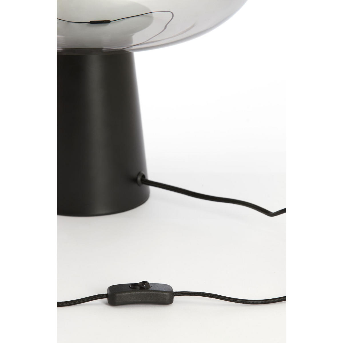TISCHLAMPE Misty Grau 30/30/46 cm - Grau, Glas (30/30/46cm) - Light & Living