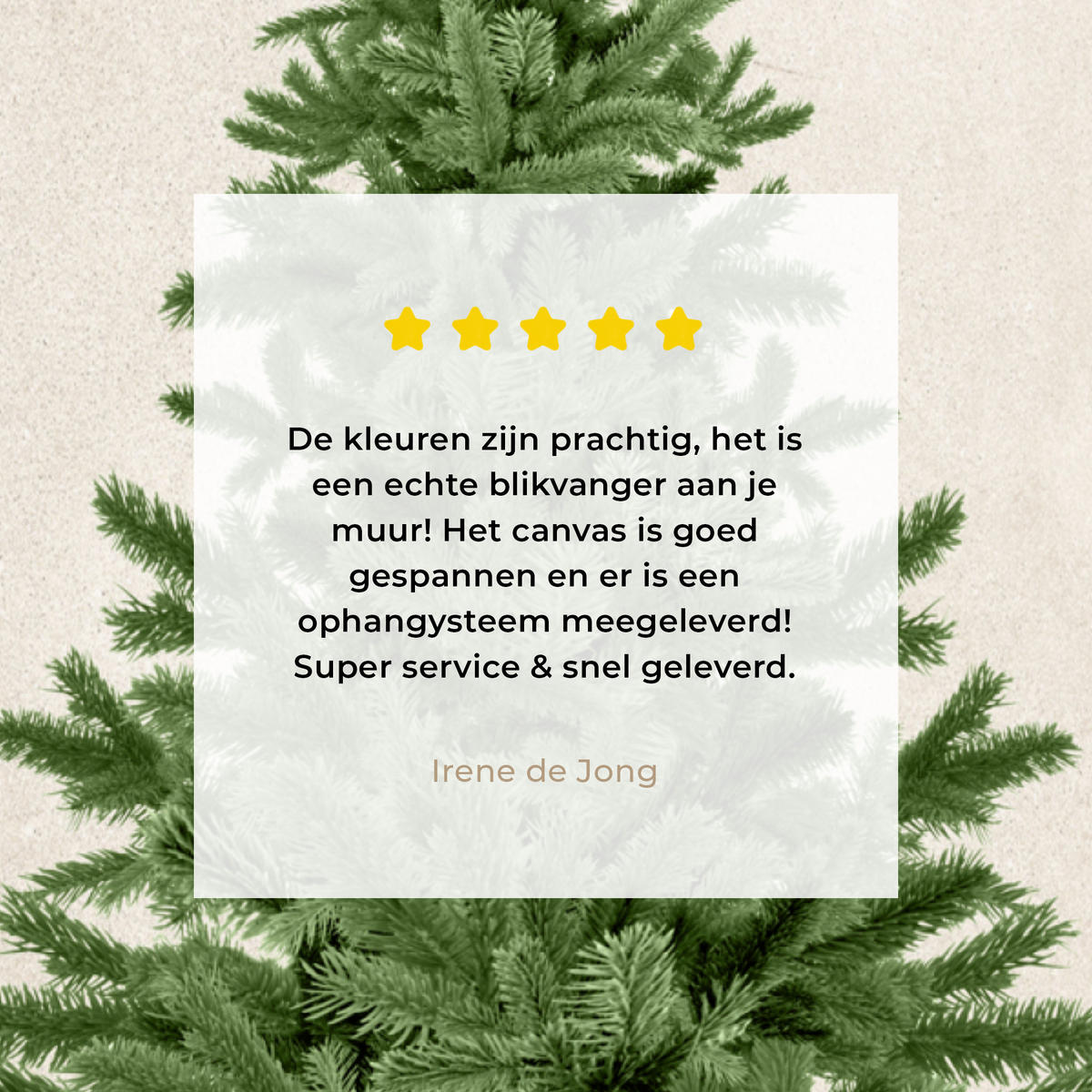 LEINWANDBILD Weihnachtsbaum - Grün - Weihnachten - Feiertage Room Decor 30x40 cm - Olivgrün, Textil (30/40cm) - MuchoWow