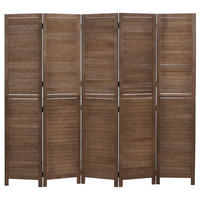 PARAVENT C30B Braun - Braun, Holz (202/180/10cm) - MCW