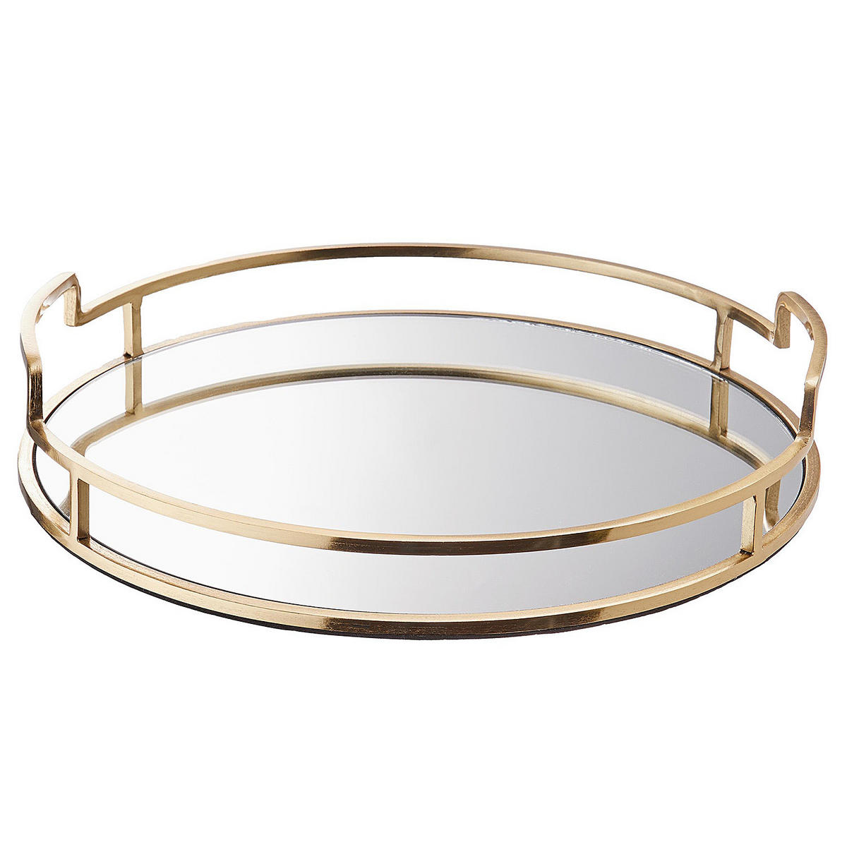 TABLETT Art Deco - Goldfarben, Glas/Metall (0.5cm) - Butlers