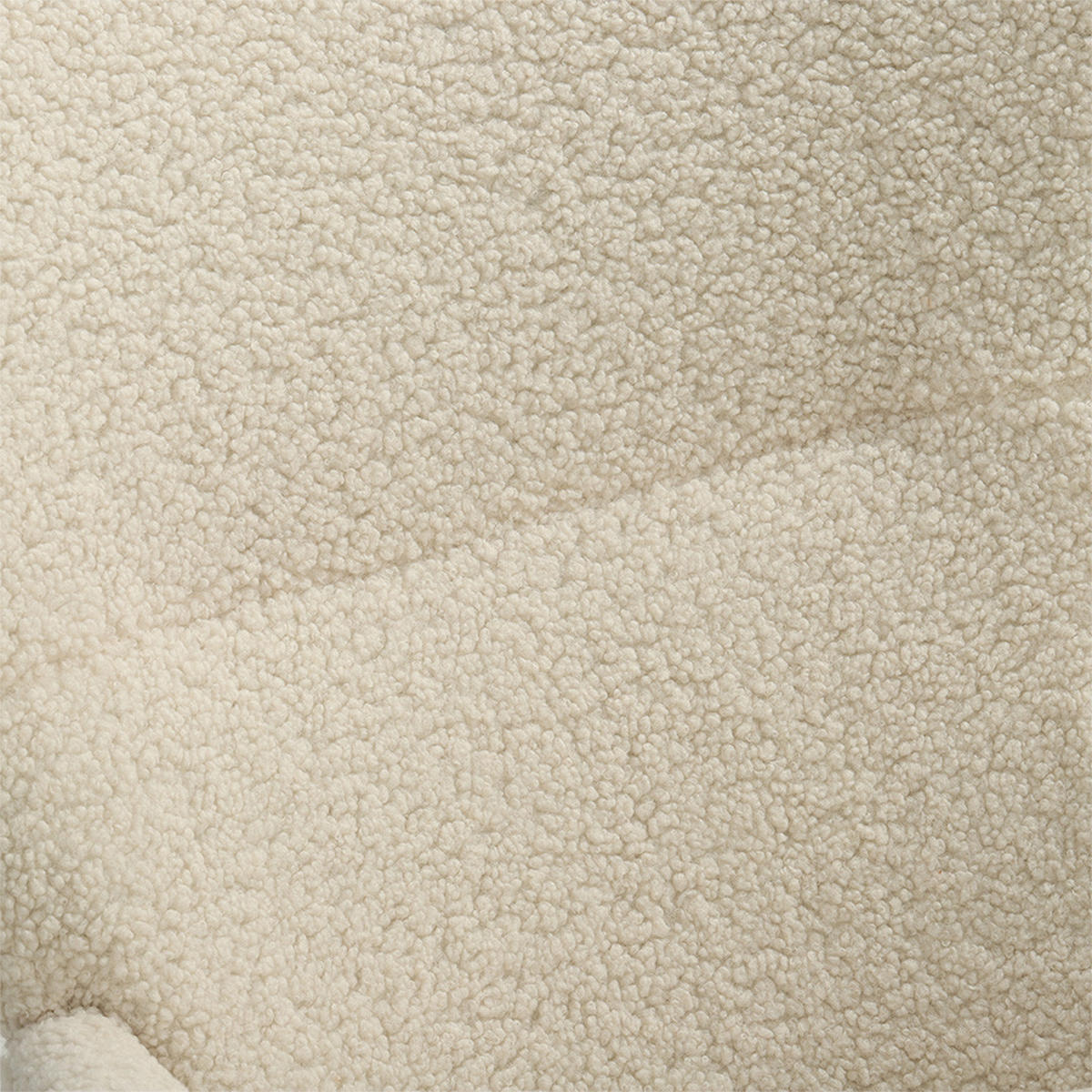 SCHAUKELSESSEL 72/98/100.5 cm Armlehnen Eisenrahmen Fleece Cremefarbe - Creme, Holz/Textil (72/100.5/98cm) - Livingandhome