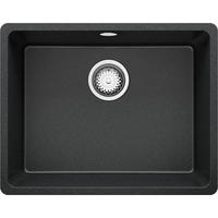 UNTERBAUSPÜLE GRANIT Venedig Easy, 2-er set Anthrazit 56/44 cm 1 Becken + Ablauf-Set ab 60er Unterschrank - Chromfarben/Anthrazit, Kunststoff (56/20/44cm) - Primagran