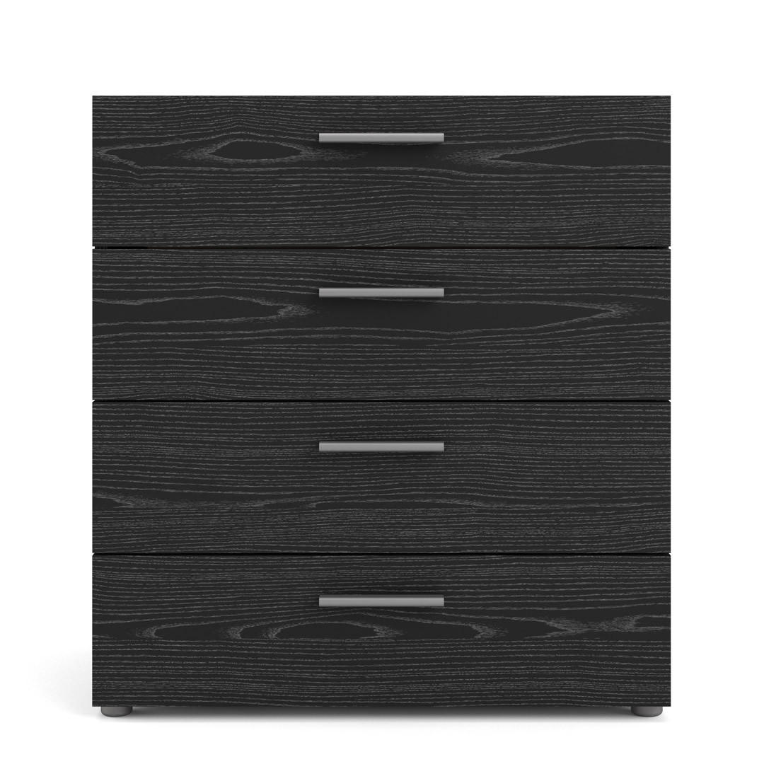 KOMMODE Schwarz - Schwarz, Holzwerkstoff (81/69/41cm) - ebuy24