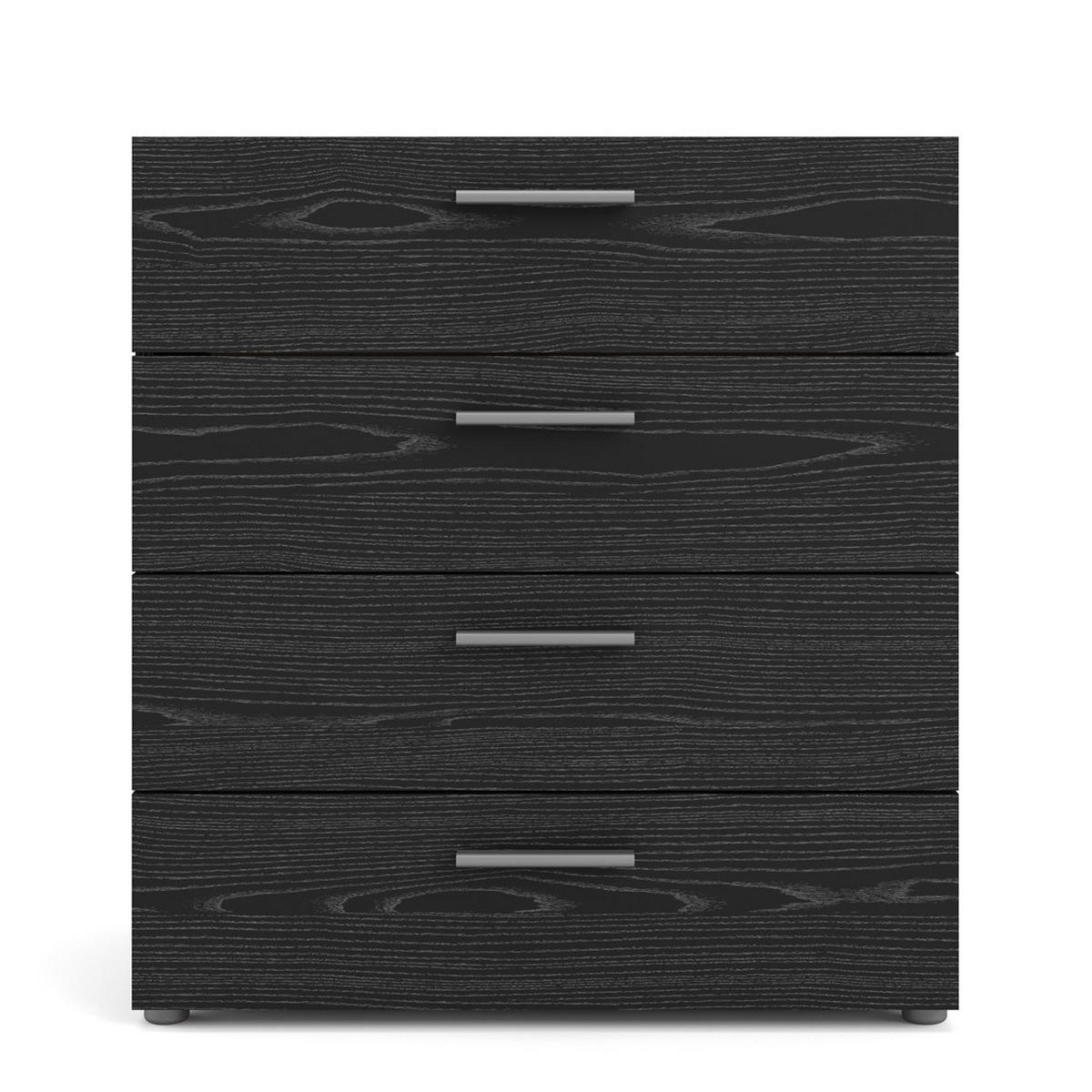 KOMMODE Schwarz - Schwarz, Holzwerkstoff (81/69/41cm) - ebuy24