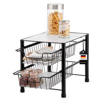 SCHUBLADENREGAL, schwarz, Metall, Kunststoff - Schwarz, Metall (27.5/31/42.5cm) - bremermann