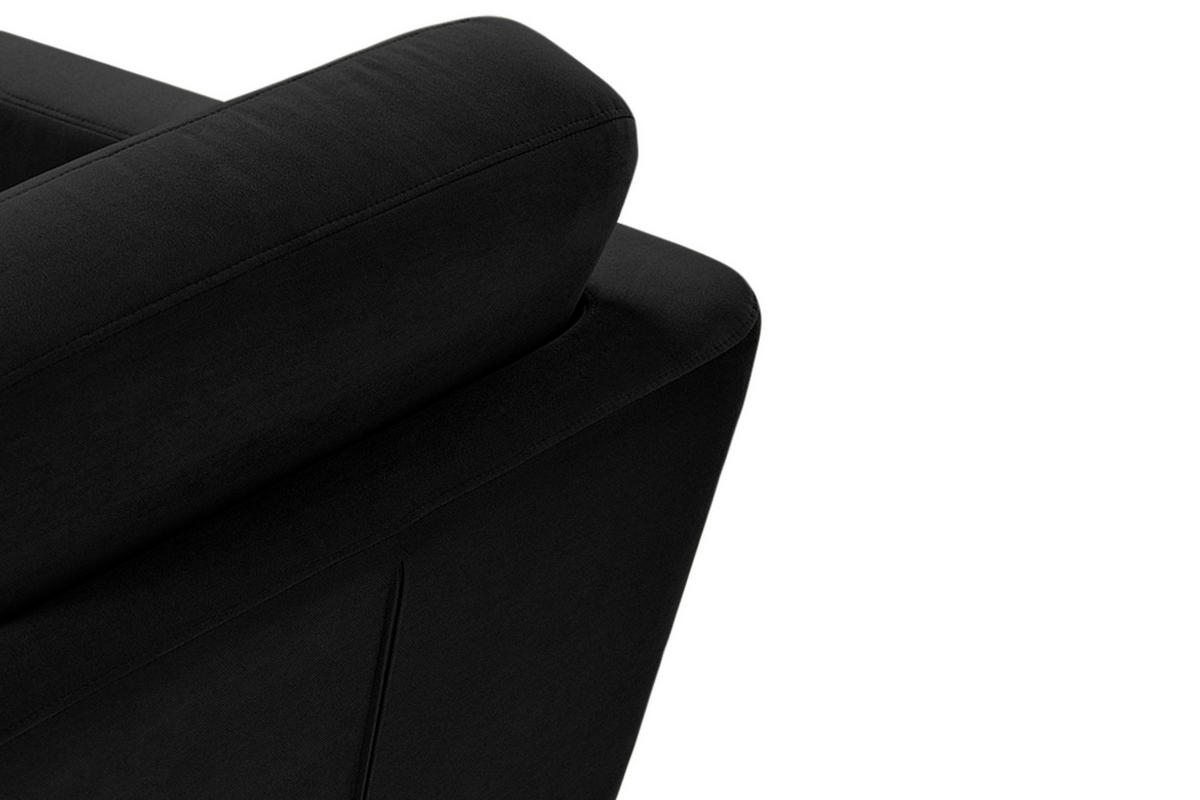 SESSEL TAGIO Massivholz-Beine, Schwarz - Schwarz/Braun, Buchenholz/Textil (86/80/88cm) - KONSIMO®