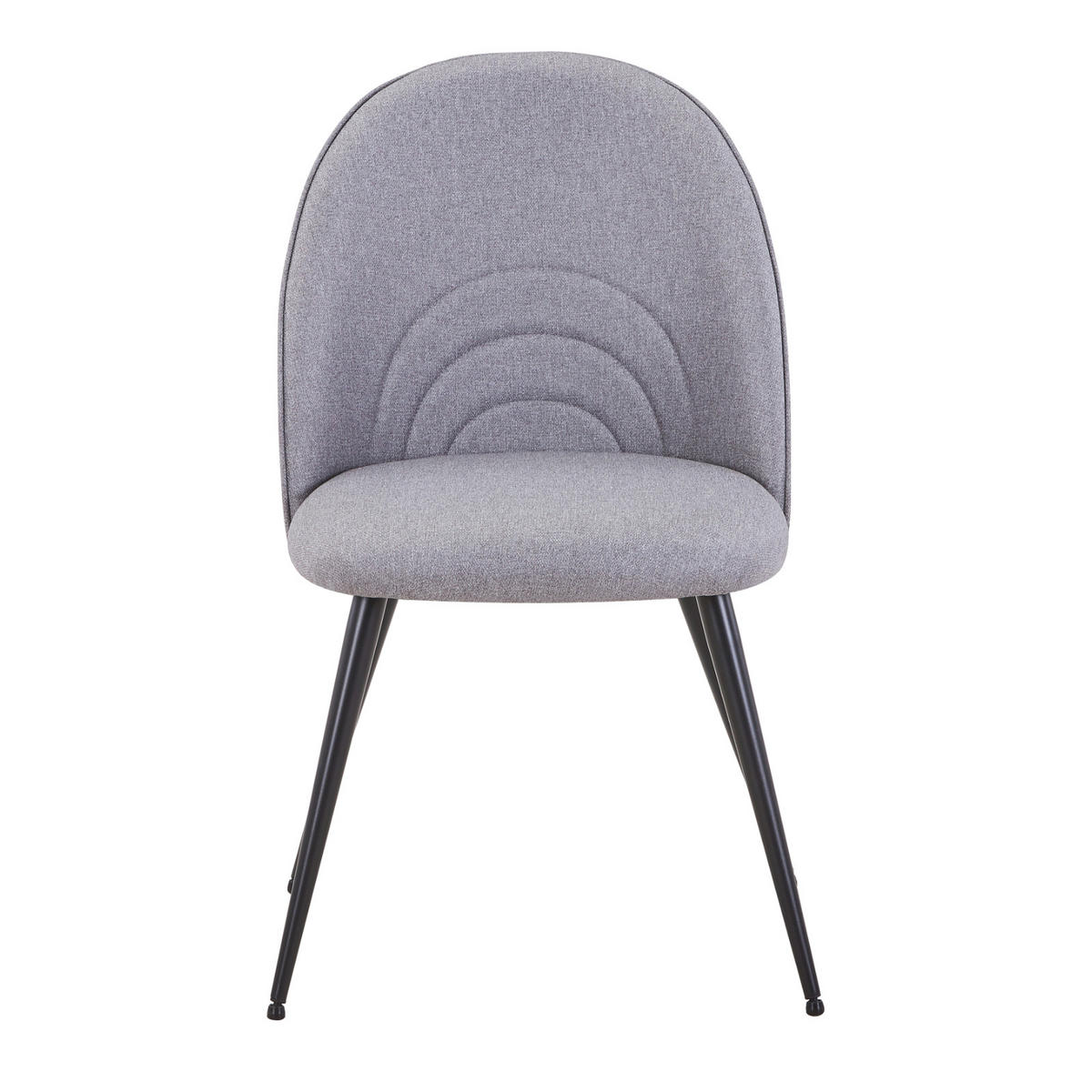 ESSZIMMERSTUHL ANITA 2er Set Stoff Grau - Grau, Textil (50/85/53cm) - SVITA