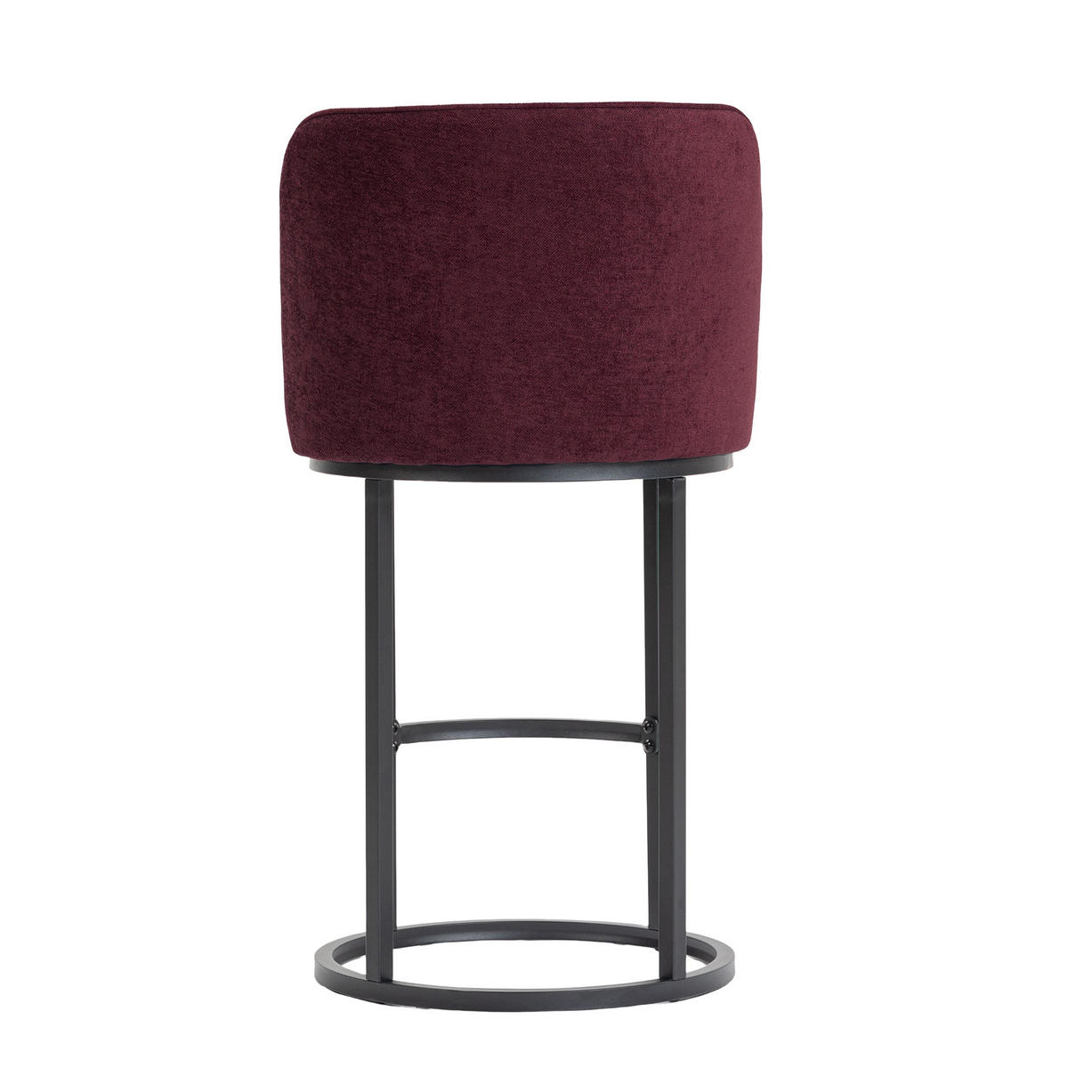 BARHOCKER,2ER-SET,ARMLOSE Barstühle,Küchenstühle,Bistrohocker,Leinen,Weinrot - Weinrot, Textil (46.5/88.5/43cm) - LVHOM