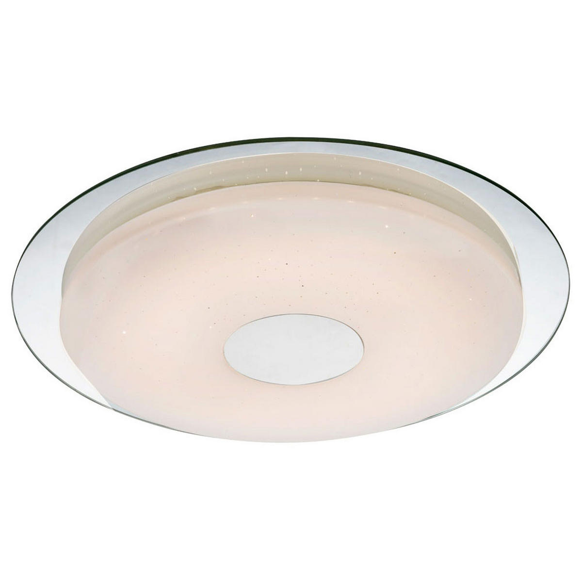 LED DECKENLEUCHTE Acryl Weiß Opal - Weiß, Metall (45/45/5cm) - Globo Lighting