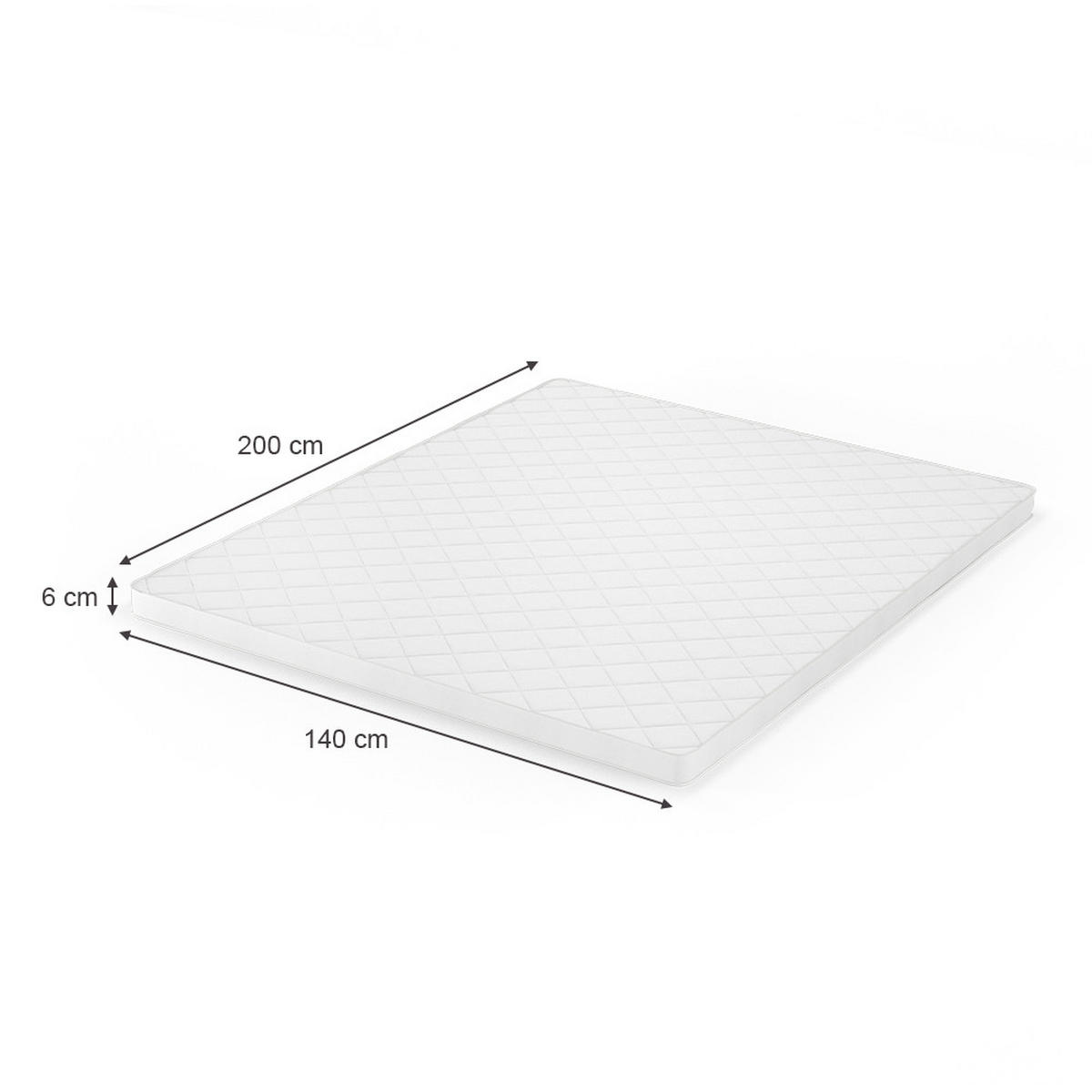 MATRATZENSCHONER Weiß 140 x 200 cm - Weiß, Textil - VitaliSpa