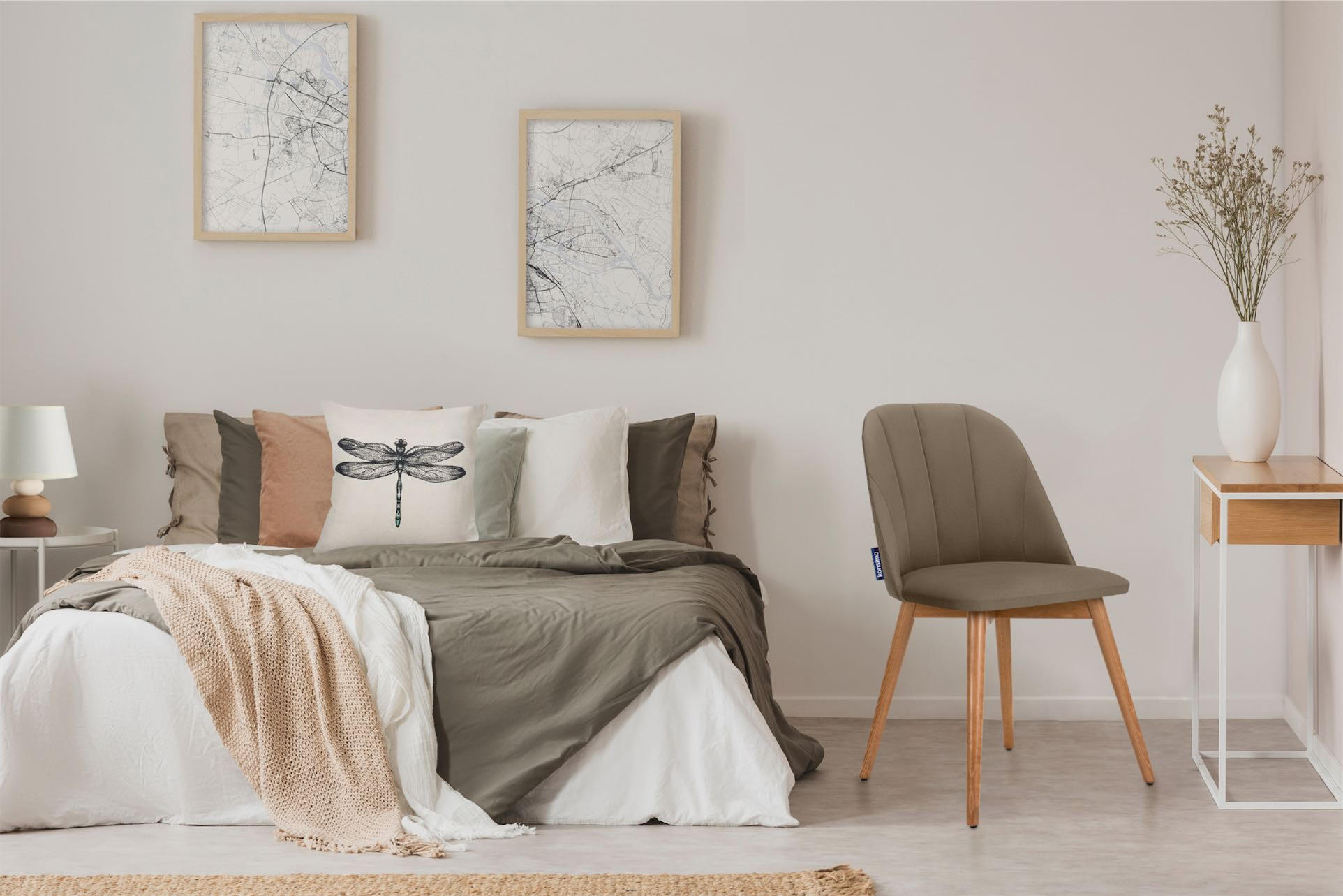 Thumbnail - Konsimo® Stuhl-Set, Beige, Holz, Echtholz, 48x86x44 cm, Esszimmer, Stühle, Esszimmerstühle, Vierfußstühle