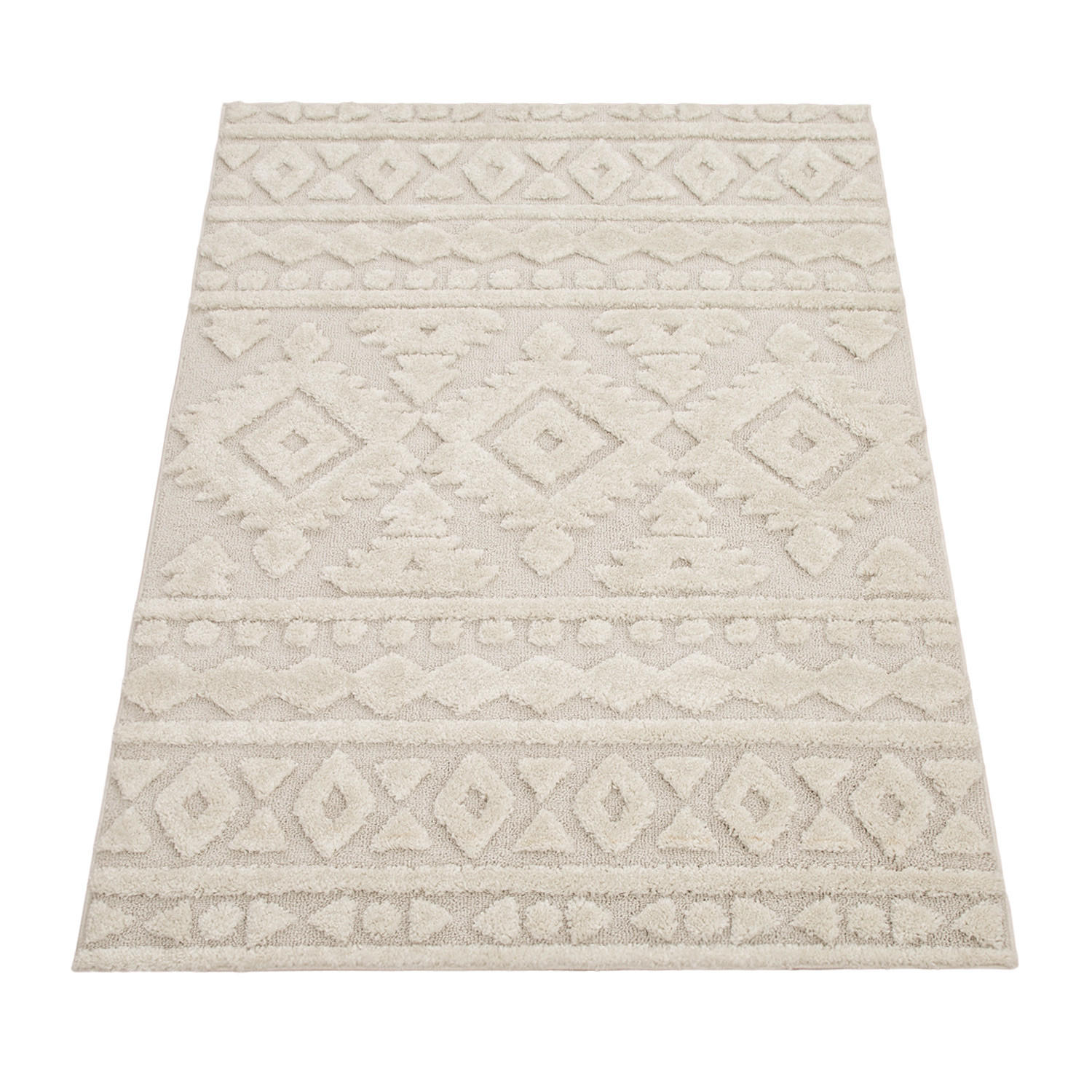 HOCHFLORTEPPICH 160/220 cm Genua 746 - Creme, Textil (160/220cm) - Paco Home