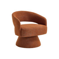 SESSEL mit gerader Rückenlehne - 1 -Sitzer - Polyester - terracotta - FEDOTE - Braun, Textil (71/72/68cm) - Vente-Unique