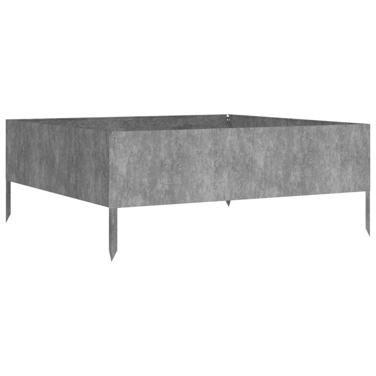 HOCHBEET 100x100x41 cm Cortenstahl - Braun, Metall (100/41/100cm) - furnicato
