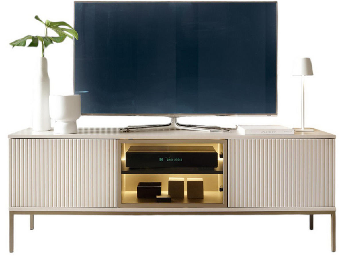 LOWBOARD Kaschmir LINO, Lamellen - Kaschmir, Holzwerkstoff (154/56/39cm) - Compleo24