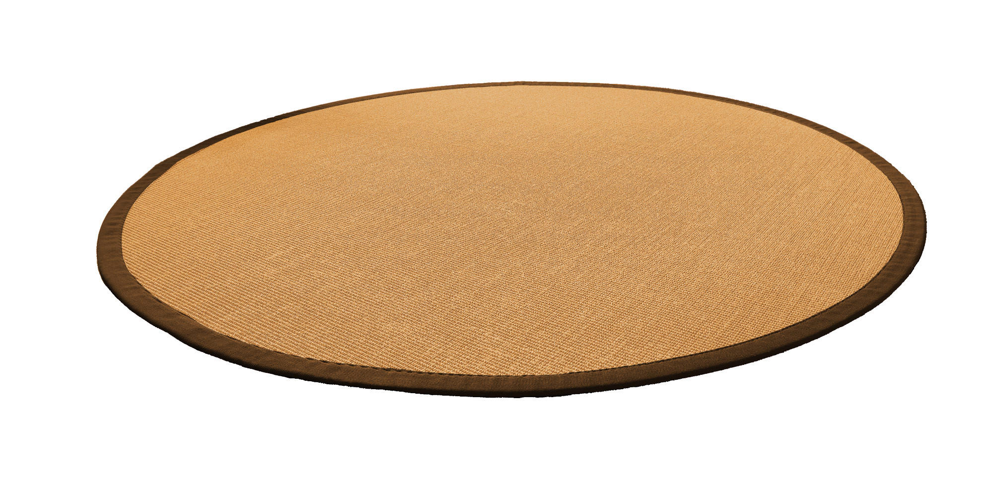 TEPPICH Sisal Manaus cognac/coffe Rund 200cm - Cognac/Mokka, Textil (200/200cm) - Astra