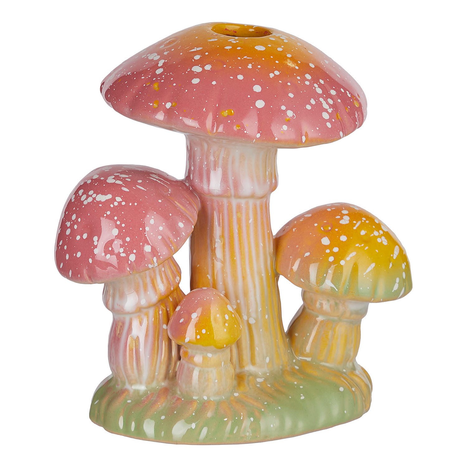 VASE Enchanted Forest - Pink/Gelb, Keramik (15cm) - BUTLERS