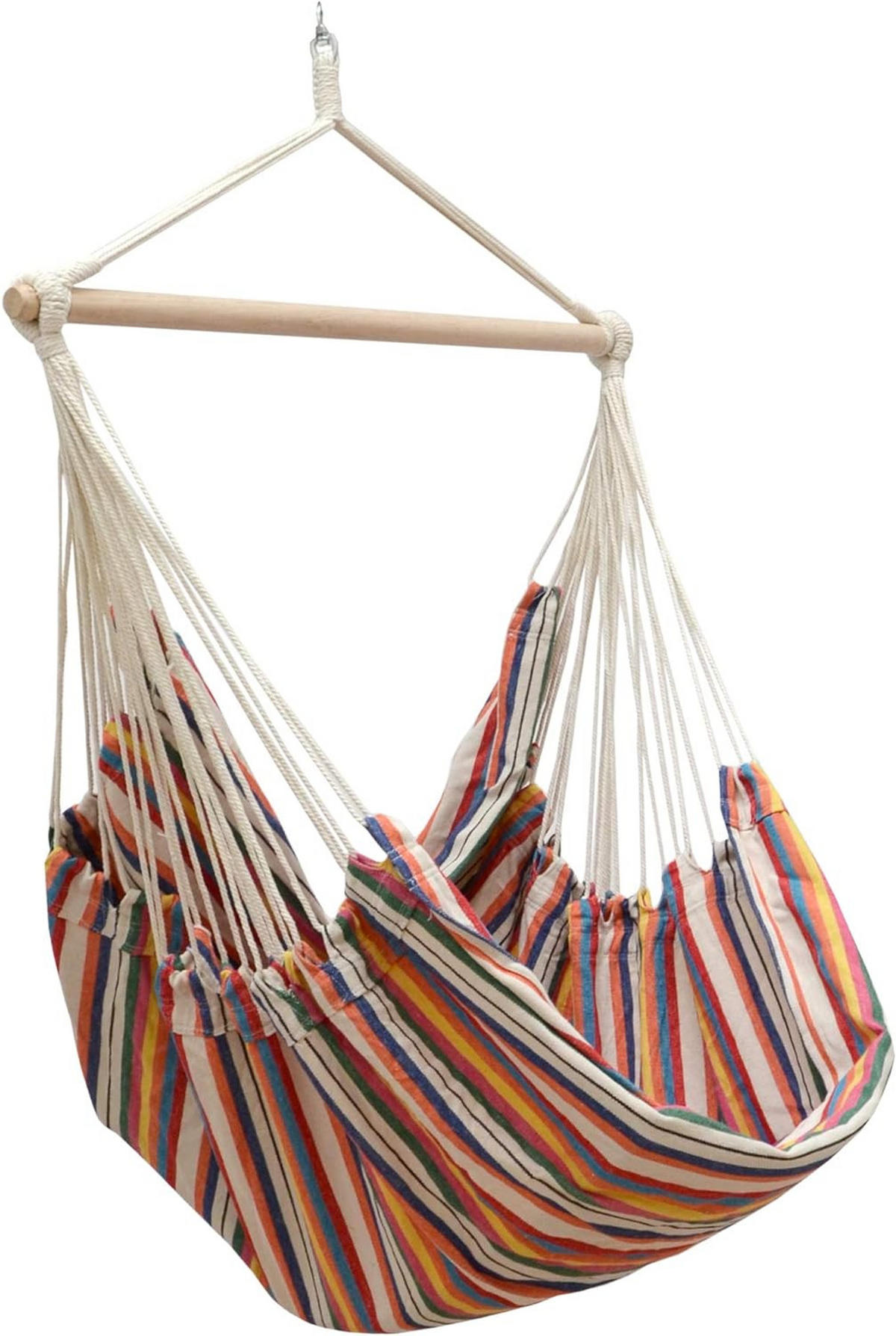 XXL-HÄNGESESSEL bis 150kg, 185/130 cm Multicolor - Multicolor, Textil (130/155/185cm) - Amanka