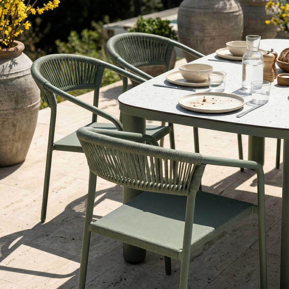 GARTENSET 7-tlg., Grün - Grün, Metall - Oviala