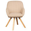 DININGSESSEL Matera - drehbar - beige - Beige/Naturfarben, Holz/Textil (59/84/61cm) - bene living
