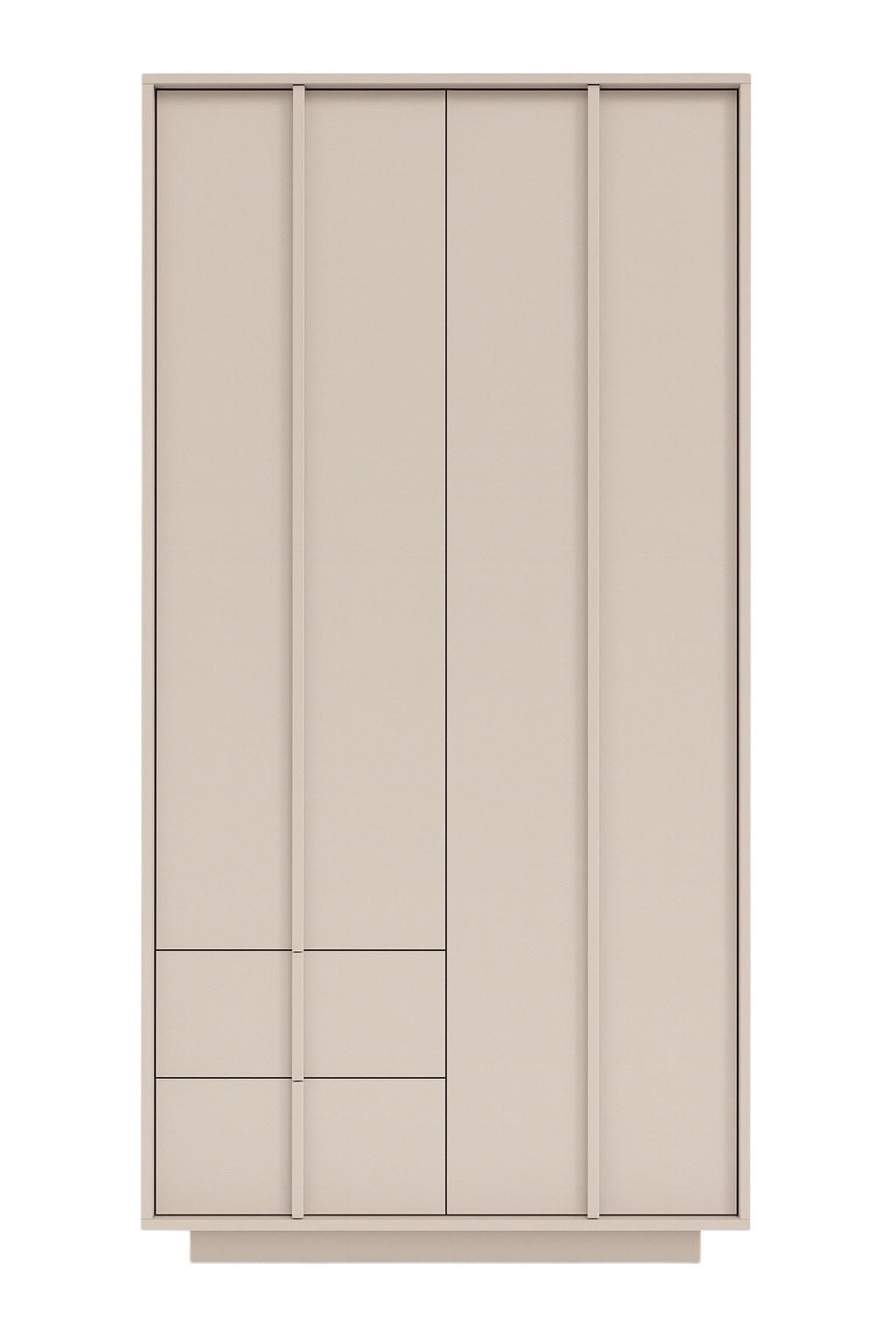 Masseno Drehtürenschrank Kaschmir 96x195x55 cm
