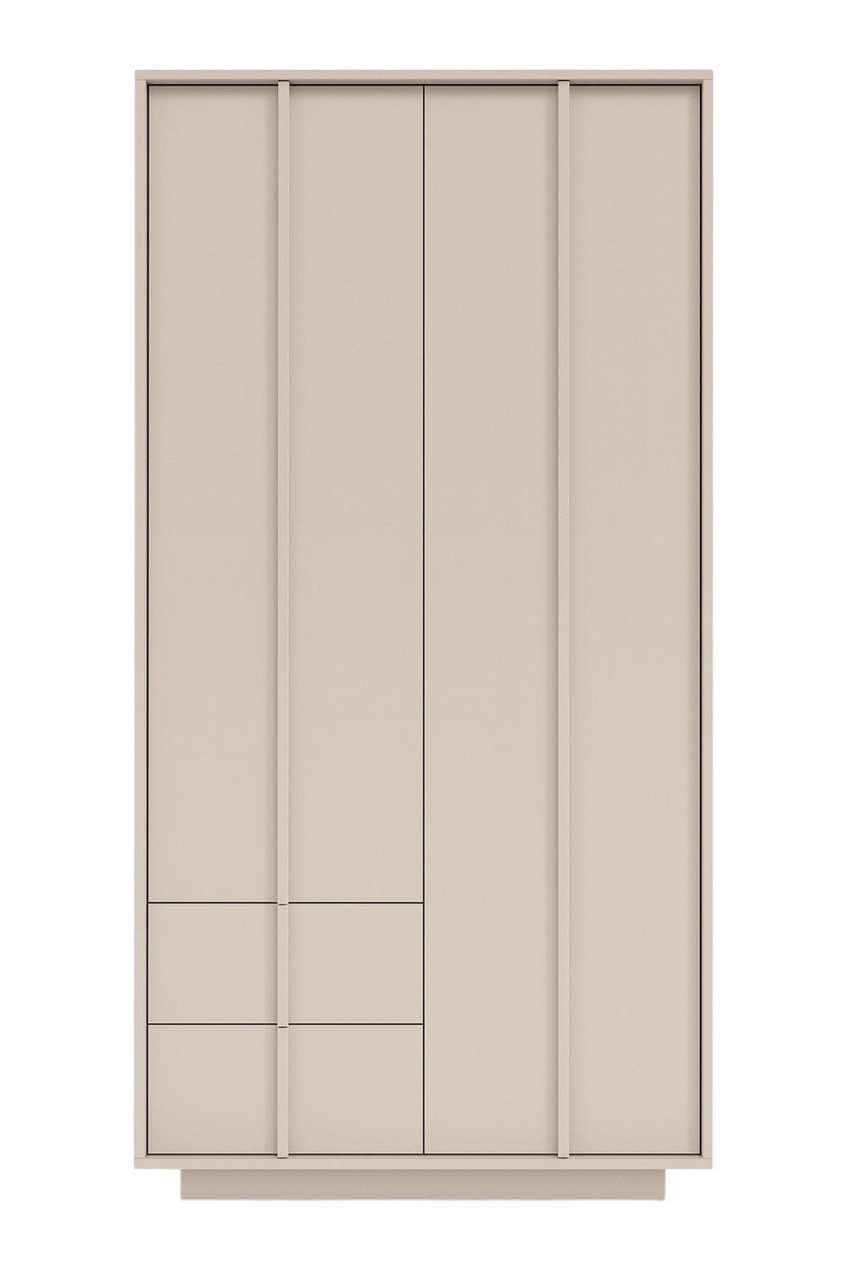 DREHTÜRENSCHRANK PIANO 96/195/55cm 2-türig Kaschmir - Kaschmir, Holzwerkstoff (96/195/55cm) - MASSENO