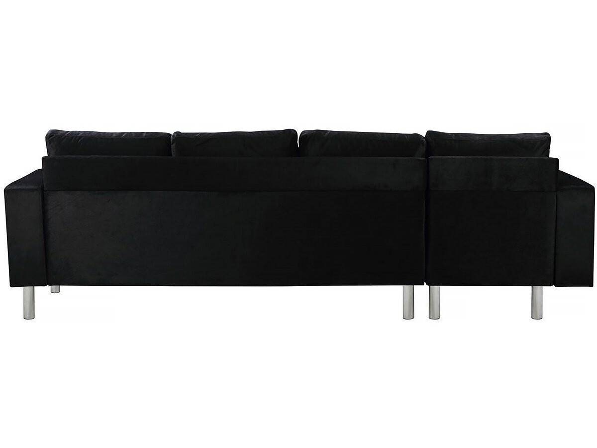 ECKSOFA Rio Anthrazit - Chromfarben/Anthrazit, Textil/Metall (209/73cm) - Habitat Garten