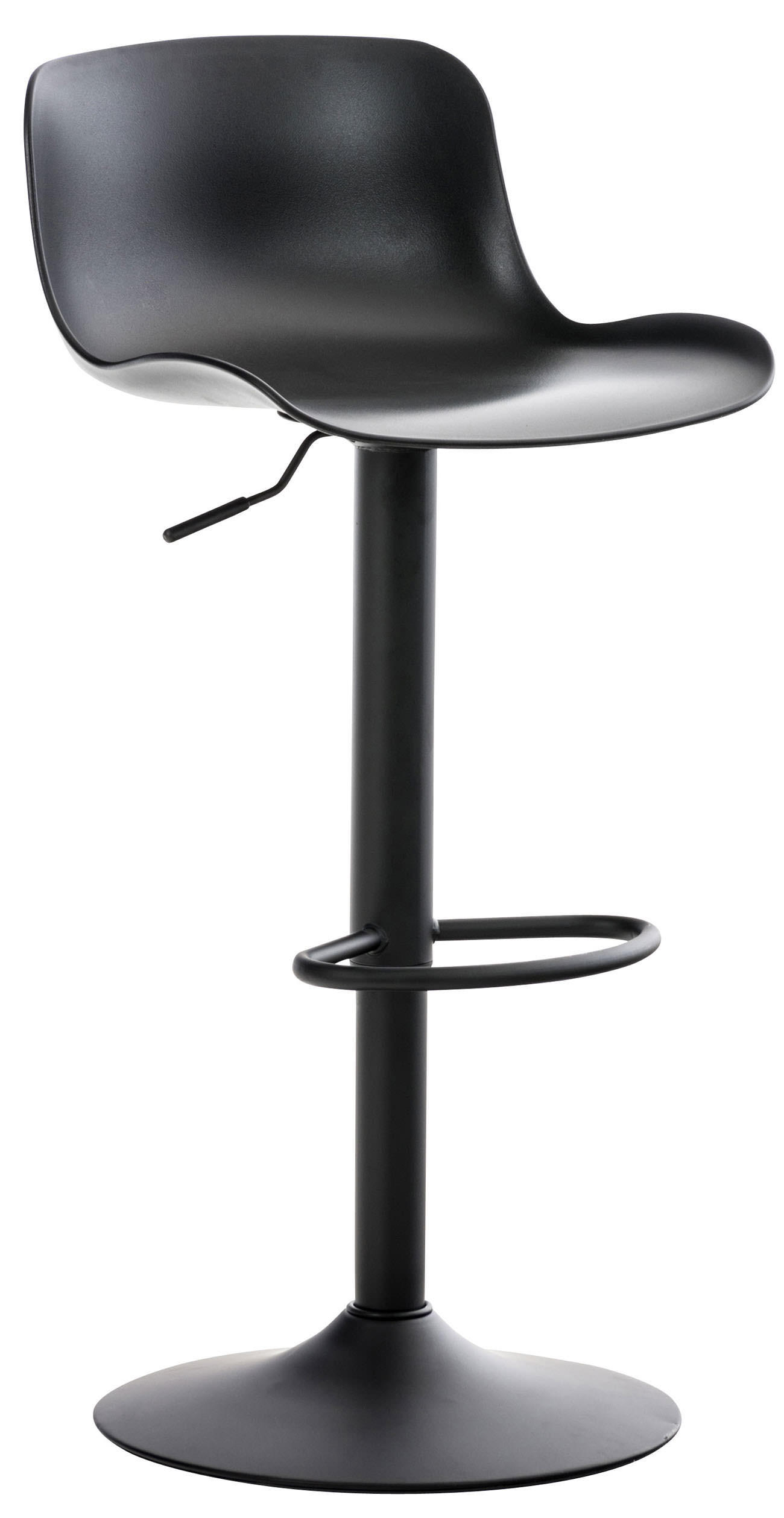 BARHOCKER höhenverstellbar Schwarz KUSI Kunststoff 81-102x44x45 cm - Schwarz, Kunststoff/Metall (44/81/44cm) - DELUKE